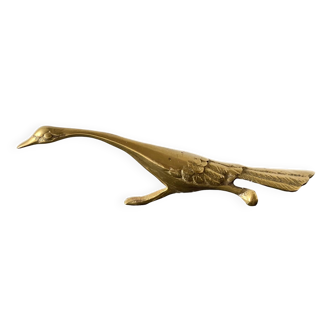 Golden brass bird