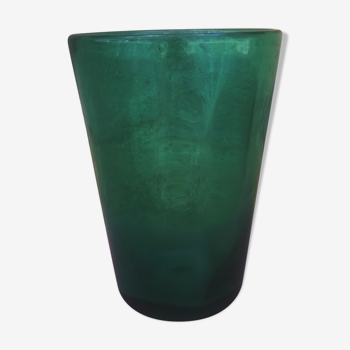"Artisanal" blown glass vase