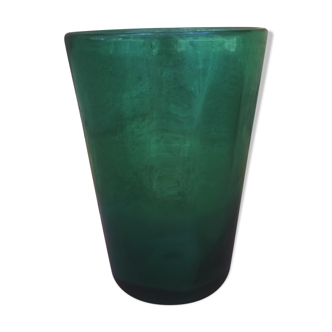 "Artisanal" blown glass vase