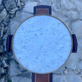 Mahogany hot water bottle table