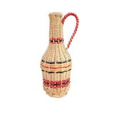 Vintage wicker carafe bottle