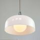Large Space Age Pendant in White from Guzzini, 1970s