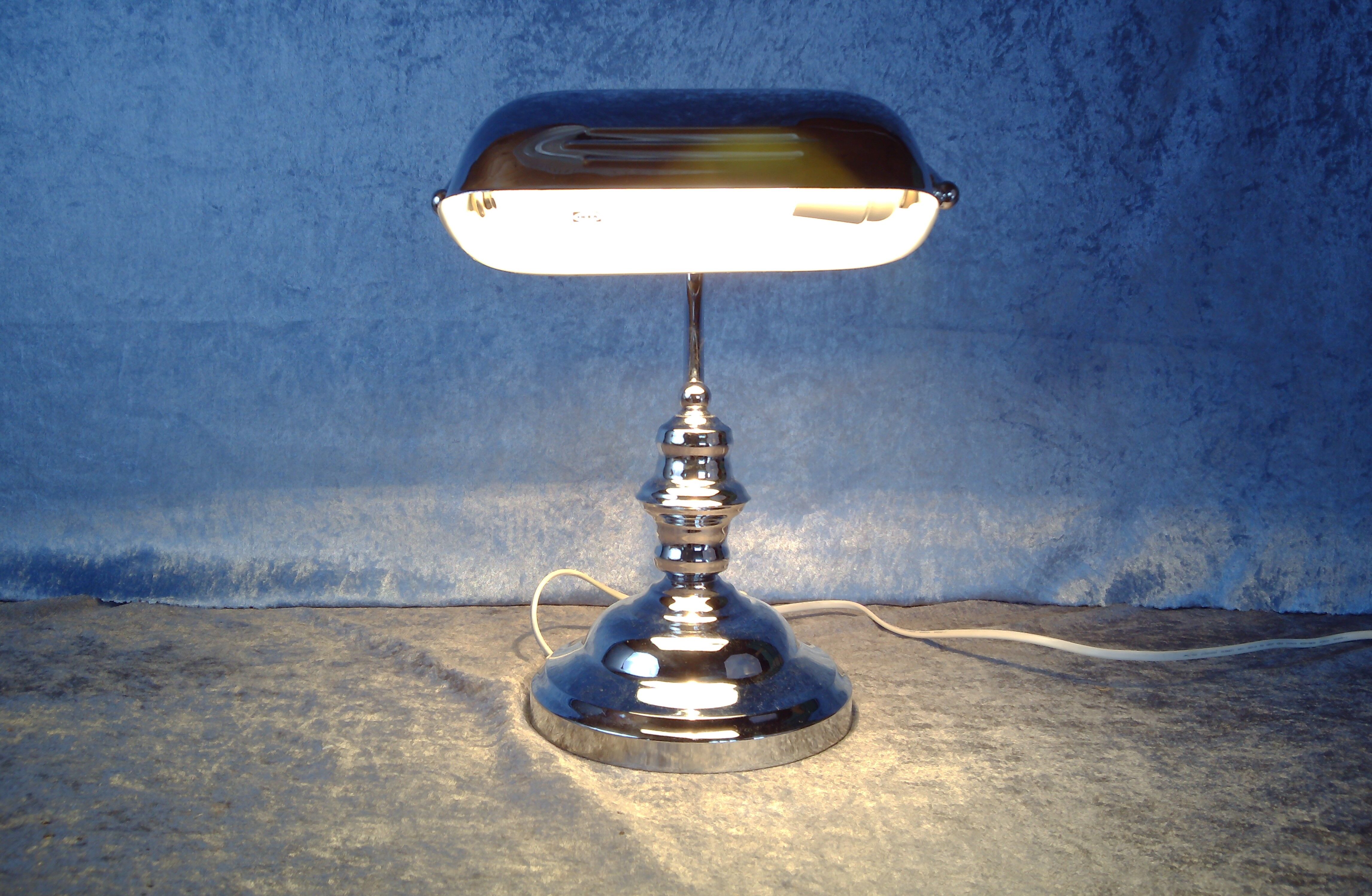 Bankers desklamp in chrome, IKEA, 1980's