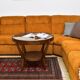 Yellow corduroy modular sofa, 1970s, set of 5