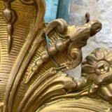 Old gilded mirror Napoleon III style