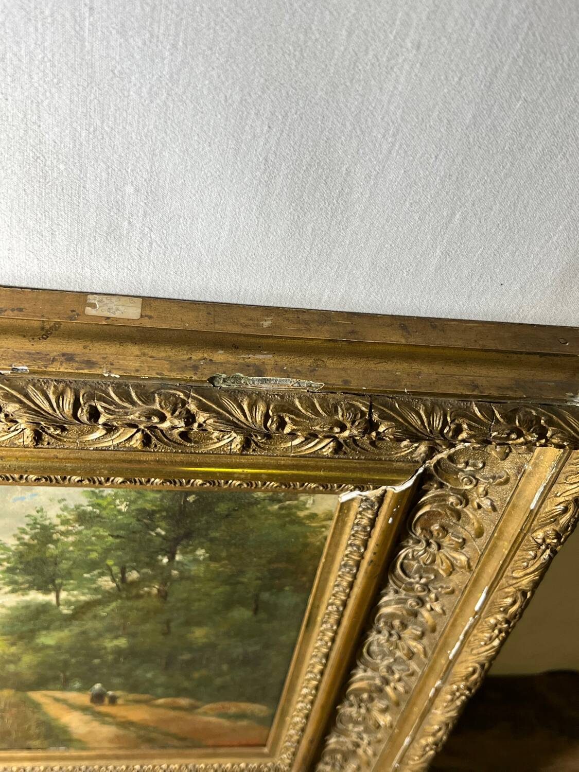 Huile sur bois XIX ème