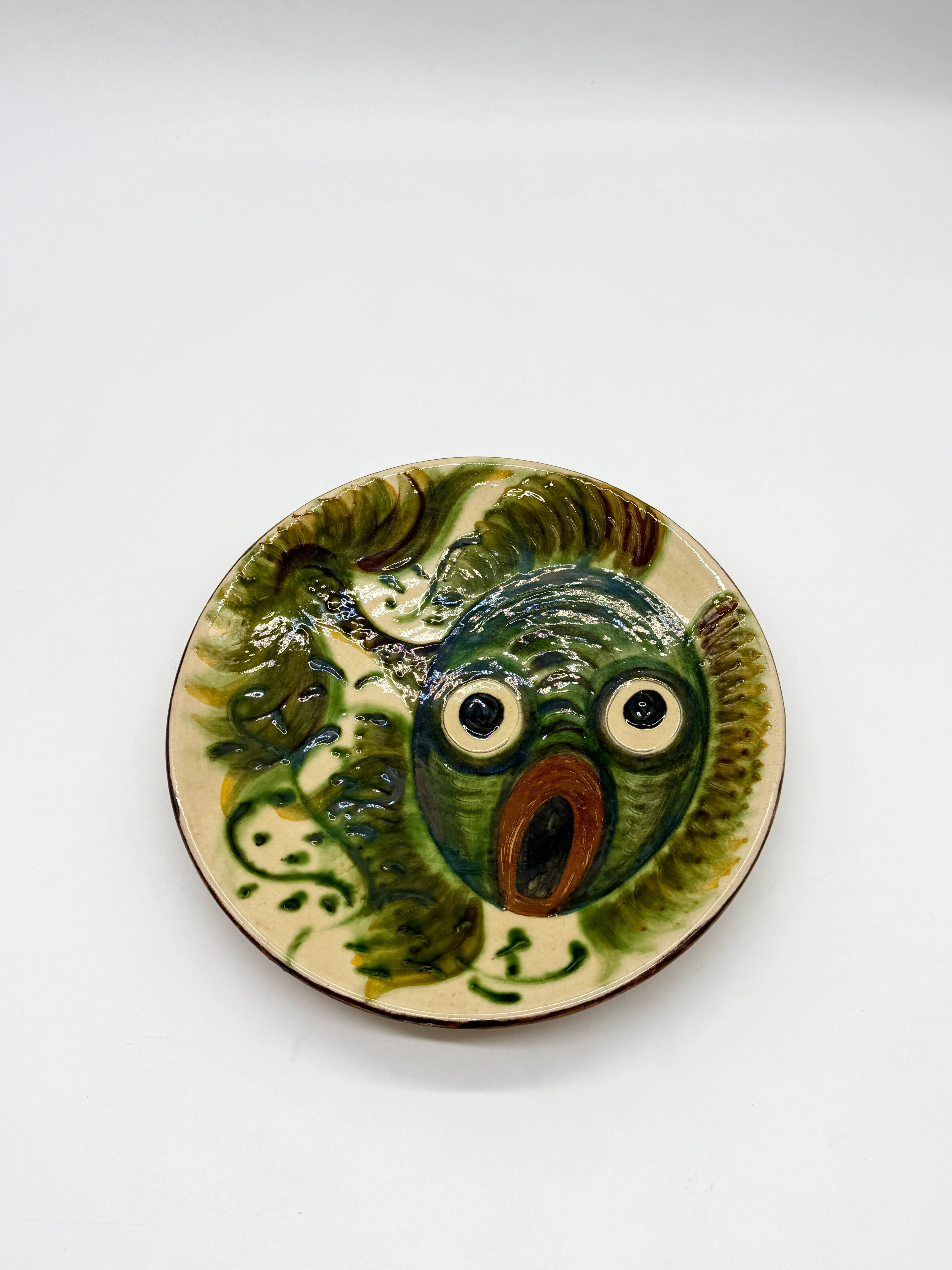 Fantastic fish plate, Puigdemont, Catalonia 1960s