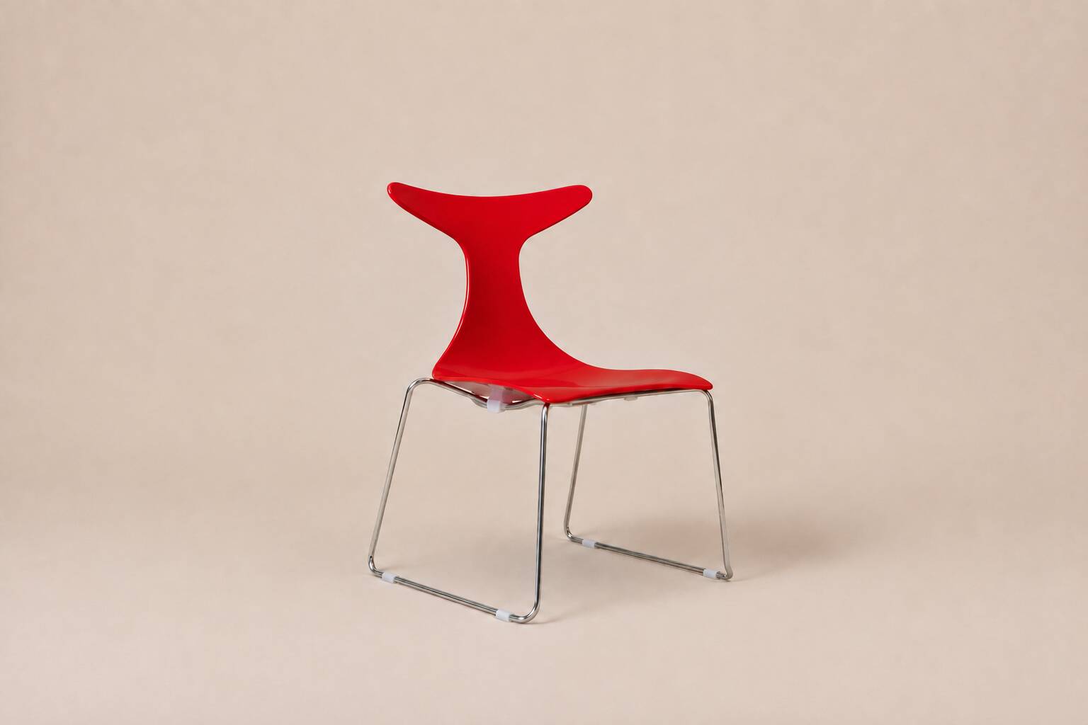 Gino Carollo x Ciacci Kreaty — Suite de quatre « Delfy » rouge — c. 1990