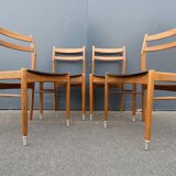 Set of 4 scandinavian chairs