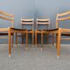 Set of 4 scandinavian chairs