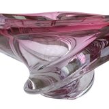 Vase Wave Val-Saint-Lambert ruby submerged design Delvenne 1950