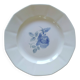 Plat rond Digoin Sarreguemines Roses bleues