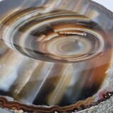 Empty pocket, slice of brown ochre agate