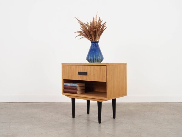 Table de chevet en chêne, design scandinave