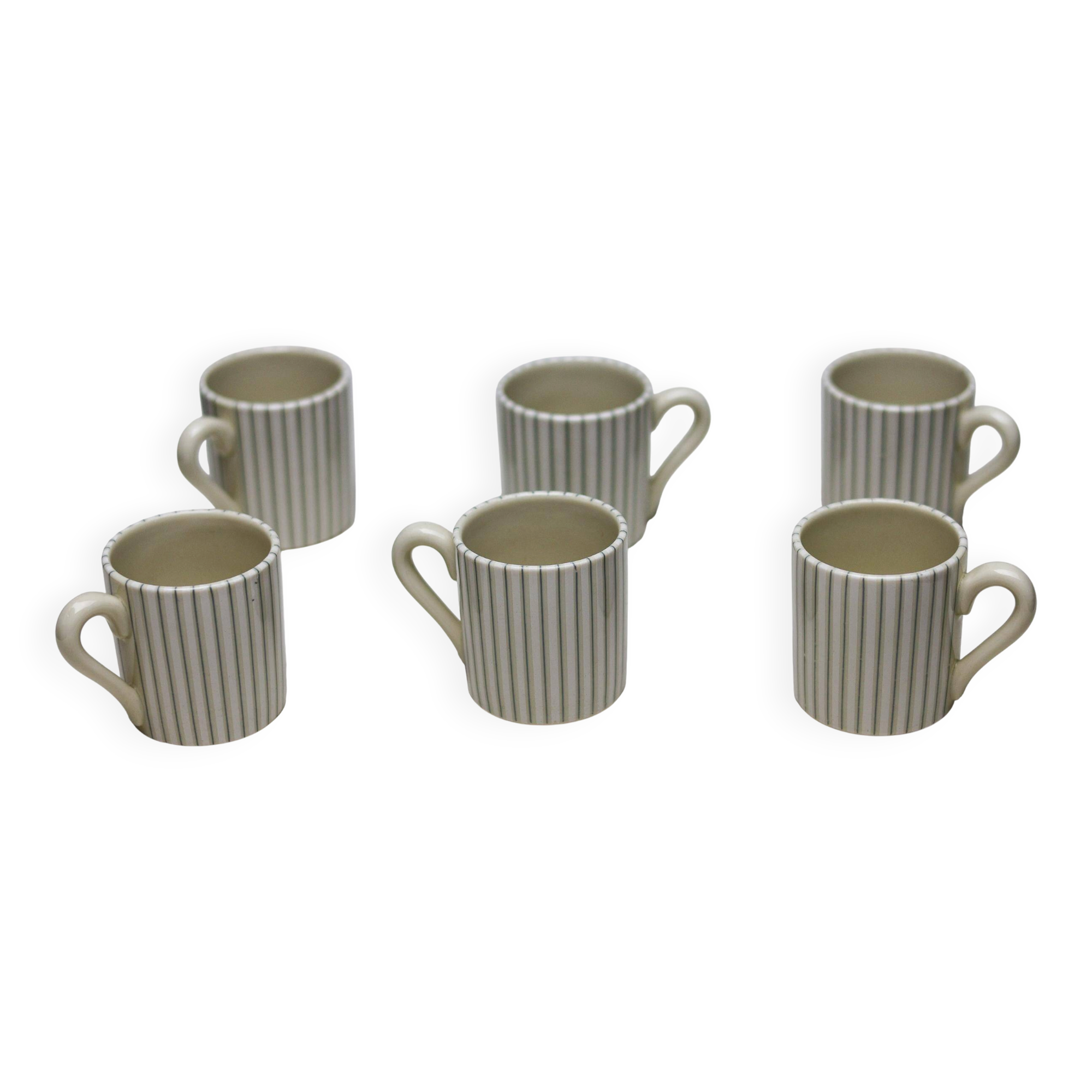 Ensemble de six tasses à expresso George Nelson, mi-siècle moderne