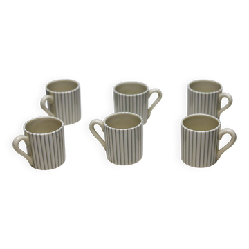Ensemble de six tasses à expresso George Nelson, mi-siècle moderne