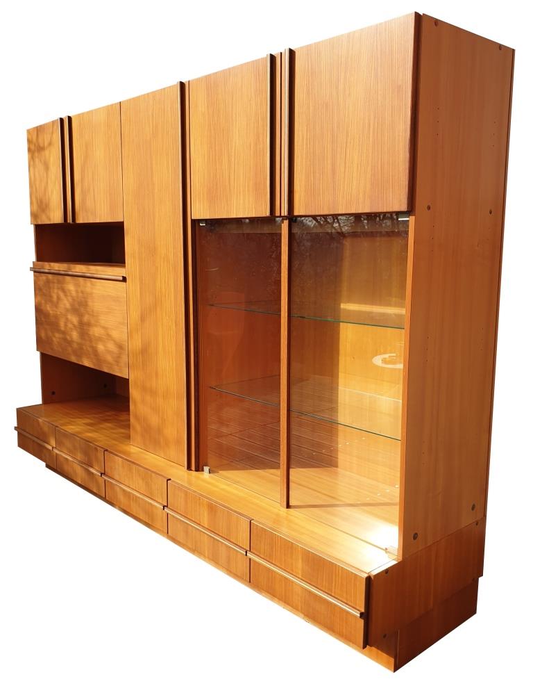 Library living Luigi Bartolini Italian design 1970