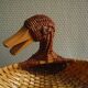 vintage wicker duck basket rattan basket