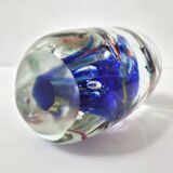 VINTAGE 1980 SULFUR PAPERWEIGHT AQUARIUM IN MURANO GLASS SIGNED RENE 8