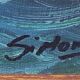 Vintage painting on canvas "Marine / Sailboat" signed Simon