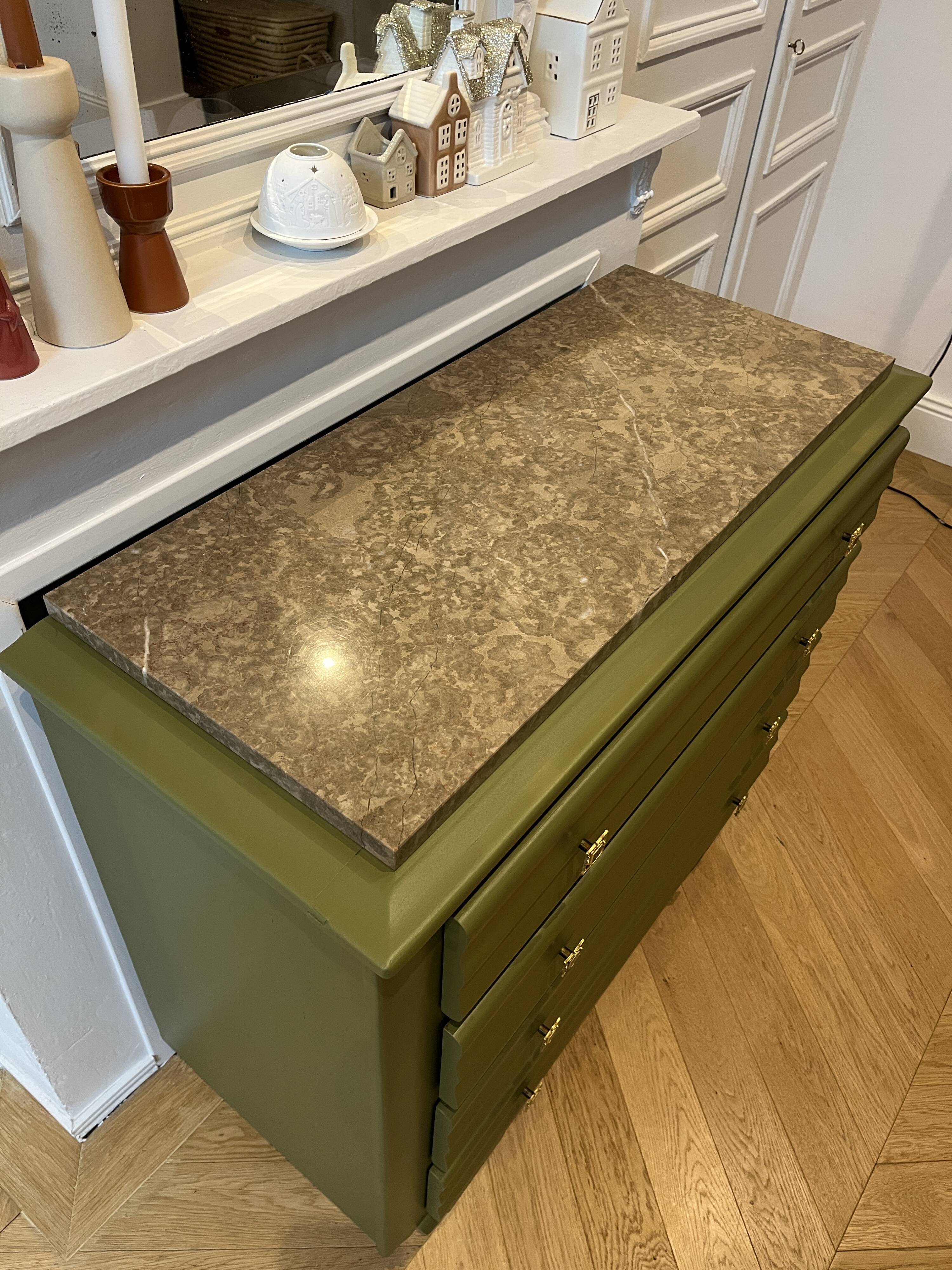 Art Deco marble commode