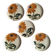 Set of 5 Gien Tournesol plates