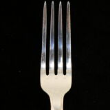 12 large cutlery ballshoe forks in silver metal Model SUZY