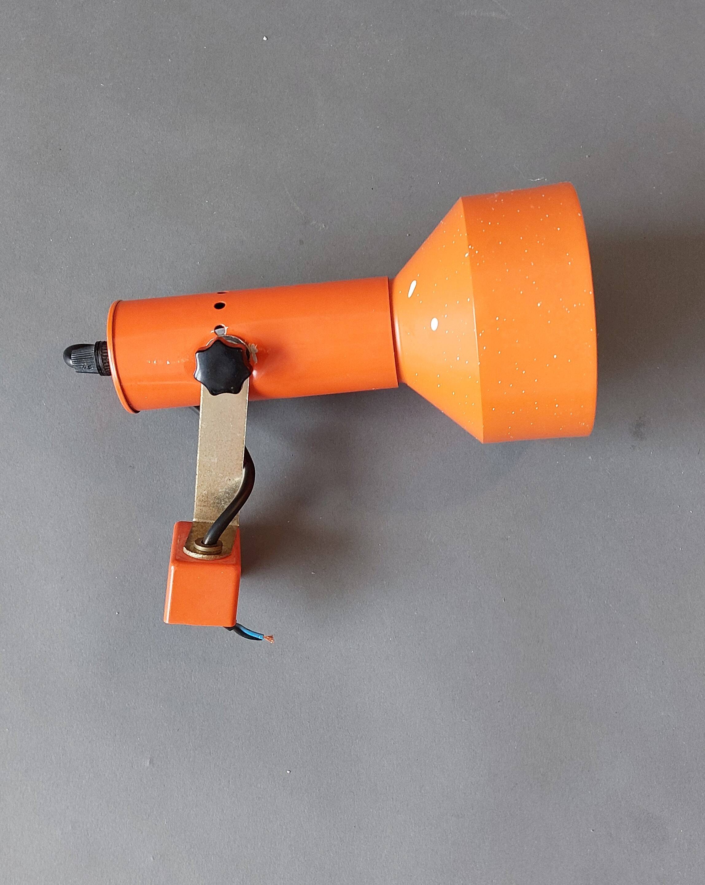 Orange wall light 1960/1970.