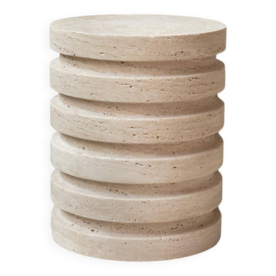 Table d'appoint, Travertine Layer Stool -