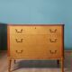 Commode scandinave en frêne des années 1950