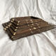 6 antique nesting tables in rosewood, India, 19th century, British Raj.