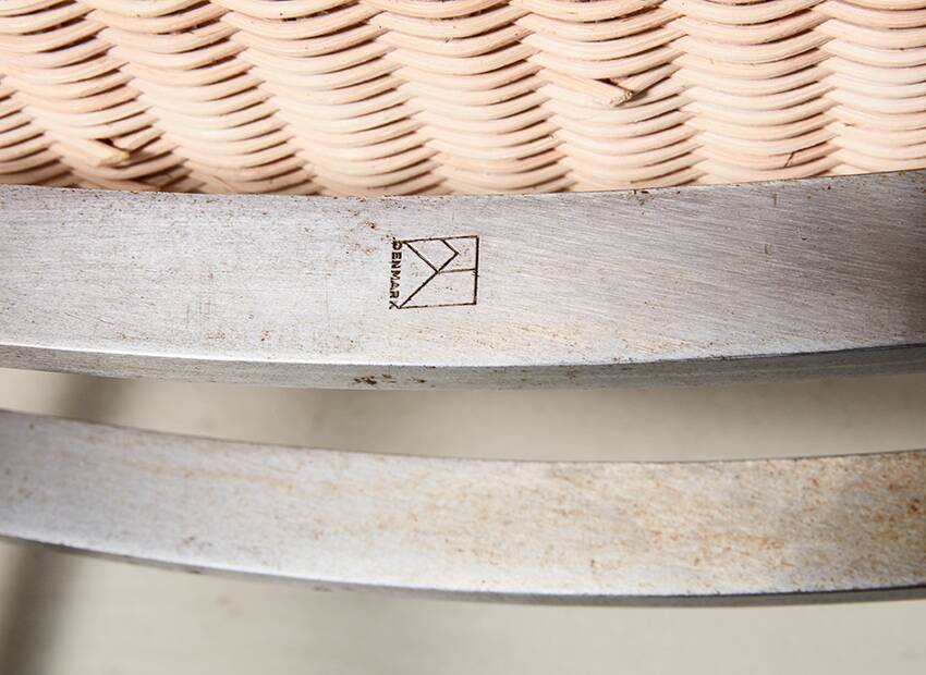 Early PK22 in Rattan by Poul Kjaerholm for E. Kold Christensen Denmark 1956