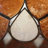 Mother-of-pearl shell pendant light Floral decor