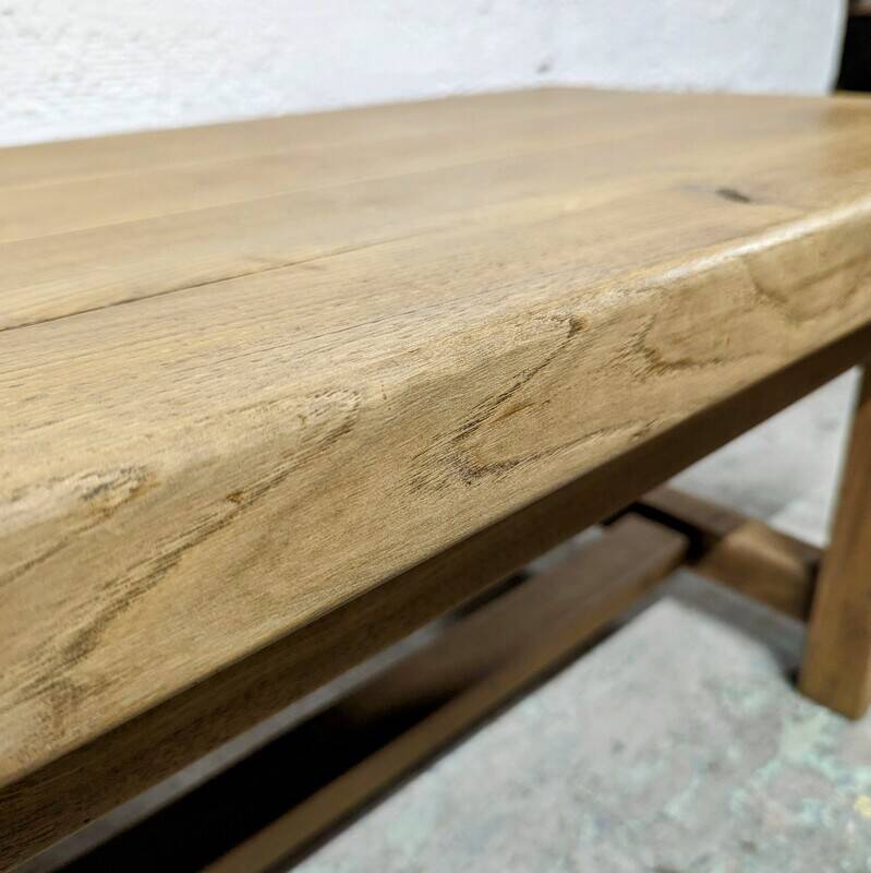 Solid oak coffee table