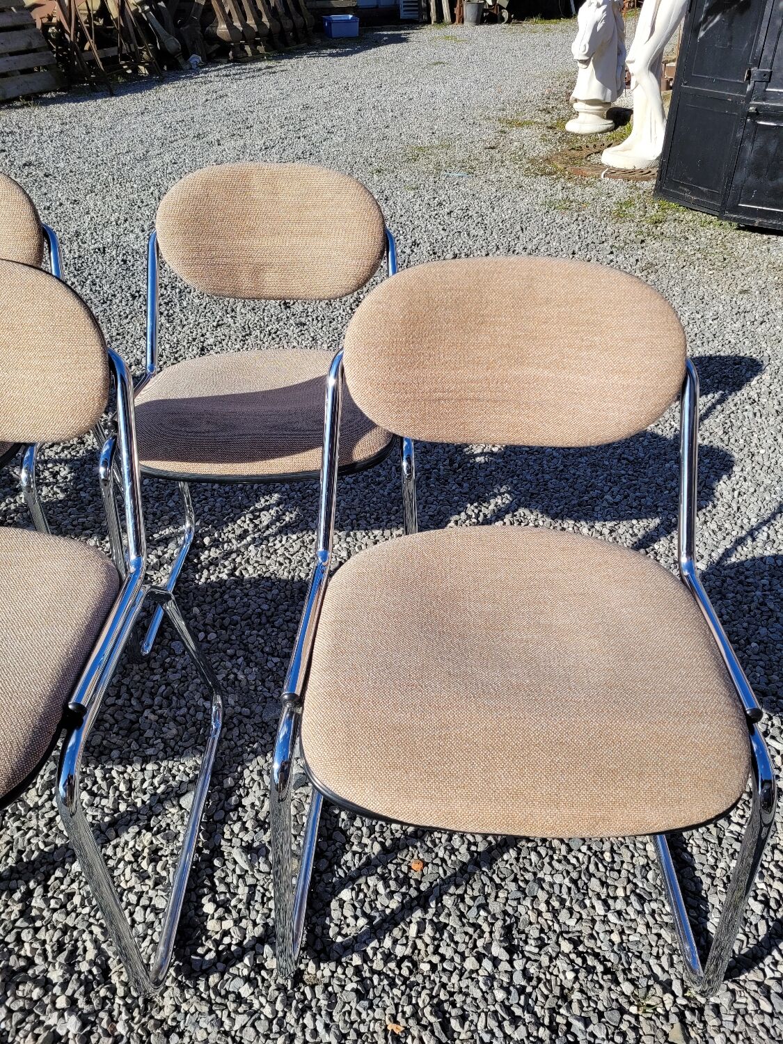 Set of 8 vintage office chairs