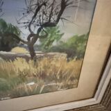 Landscape painting of the countryside signed Bellenger.