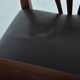 Fauteuil en bois et cuir