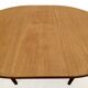 Table ronde extensible en teck scandinave vintage 1960