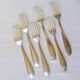 6 Apollo silver-plated metal forks, hallmarked 2106245