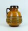huge 60's VASE jug model 88 35 amber and brown with black abstract pattern