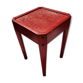 Luterma red wood stool