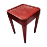 Luterma red wood stool