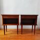 Pair of Scandinavian style bedside tables from the 1970s