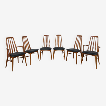 Chaises de Salle à Manger Modèle Eva par Niels Koefoed pour Koefoed Hornslet, 1960s, Set de 6