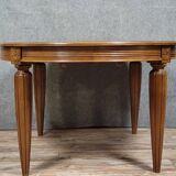 Art Deco period extending table in walnut
