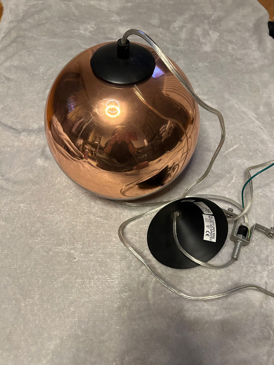 Luminaire plafond Tom Dixon couleur cuivre