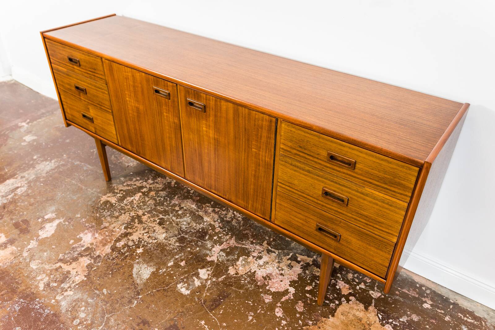 Vintage Walnut Sideboard By Bfm, 1960s, Poland