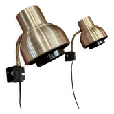Paire d'appliques modulables design scandinave  1950.