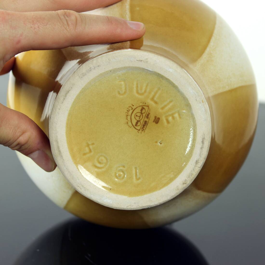 Vase En Céramique Ditmar Urbach De Julie Collection, Tchécoslovaquie 1964