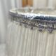 Set of 3 large vintage pleated fabric lampshades – trimmings –